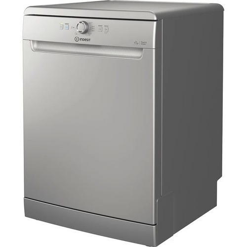 Indesit D2F HK26 S UK - Silver Freestanding Dishwasher - E energy