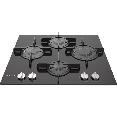 Hotpoint FTGHG 641 D/H(BK) - Black 4 Zone Gas Hob