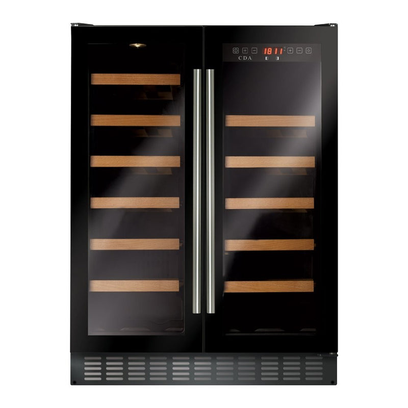 CDA FWC624BL - Black 40 Bottle Capacity Wine Cooler - G energy