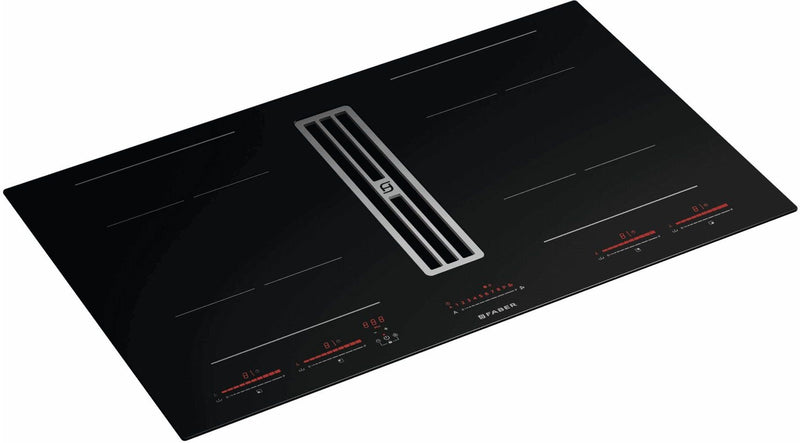 Faber GALILEO-BOLD-A830-DO - Black 80cm Venting Hob - 4 Zones - A+ Rated