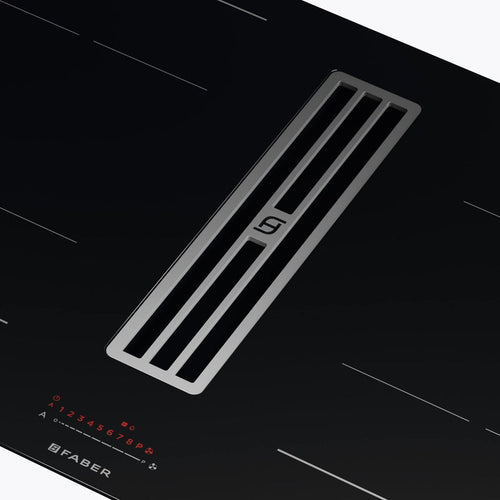 Faber GALILEO-BOLD-A830-DO - Black 80cm Venting Hob - 4 Zones - A+ Rated