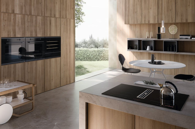 Faber GALILEO-BOLD-A830-DO - Black 80cm Venting Hob - 4 Zones - A+ Rated