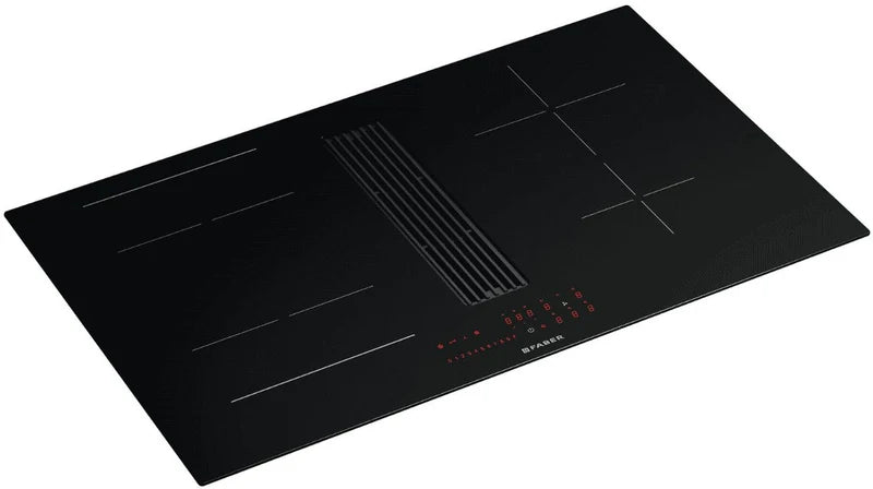 Faber GALILEO-LINEAR-F830-RC - Black 80cm Venting Hob - 4 Zones - D Energy