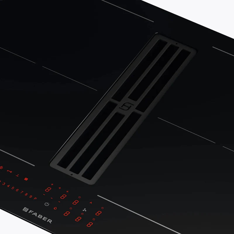 Faber GALILEO-SLIM-A600-DO - Black Venting Hob - 60cm - D Energy