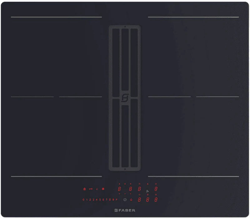 Faber GALILEO-SLIM-A600-DO - Black Venting Hob - 60cm - D Energy
