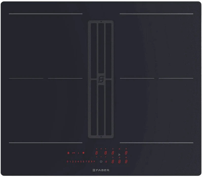 Faber GALILEO-SLIM-F600-RC - Black Venting Hob - 60cm - D Energy