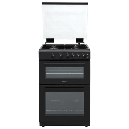 Statesman GDL60B - Black 4 Zone Gas Cooker