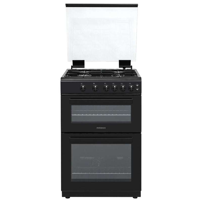 Statesman GDL60B - Black 4 Zone Gas Cooker