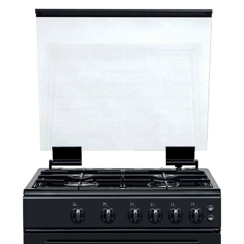 Statesman GDL60B - Black 4 Zone Gas Cooker