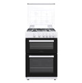 Statesman GDL60W2 - White 4 Zone Gas Cooker - Manual cleaning - A+ energy - Display