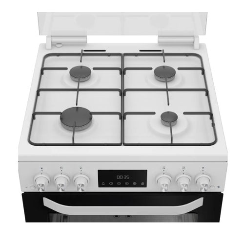 Hotpoint HTG6GDCW - White Gas Cooker - 78L Capacity - A+ Energy