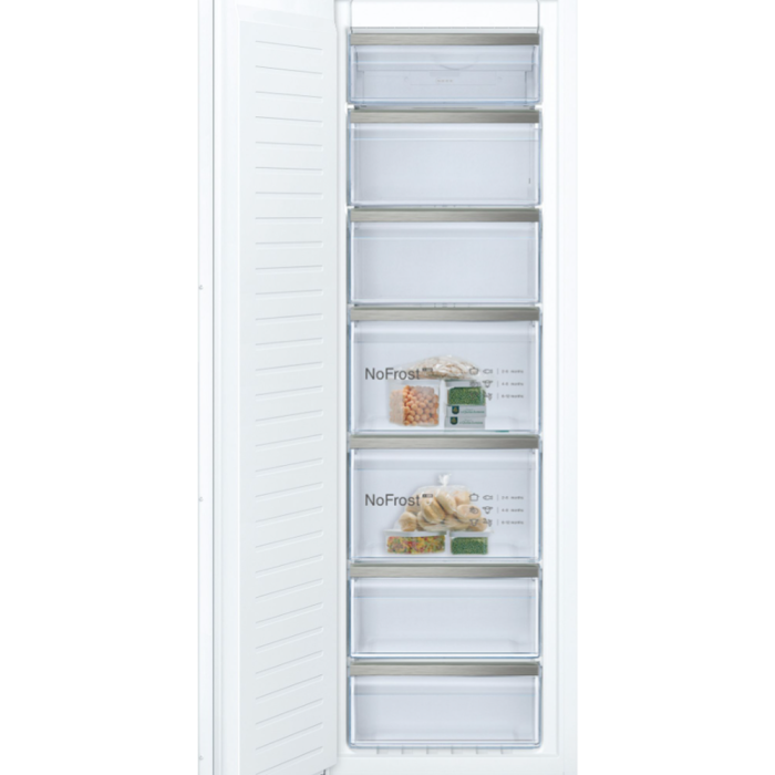 Neff GI7812EE0G - Integrated In Column Frost Free Freezer with Fixed Hinge Door - E rated