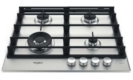 Whirlpool GMWL 628IXL - Stainless steel 4 Zone Gas Hob