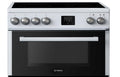 Teknix TKED64W Brand - White Ceramic Cooker - Double Oven, 60cm - A energy - Display