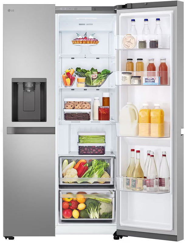 LG GSLC40PYPE - Prime Silver American Fridge Freezer - 417L Fridge/221L Freezer - E Rated