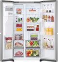 LG GSLC40PYPE - Prime Silver American Fridge Freezer - 417L Fridge/221L Freezer - E Rated