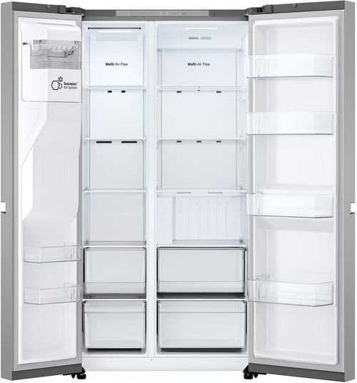 LG GSLC40PYPE - Prime Silver American Fridge Freezer - 417L Fridge/221L Freezer - E Rated