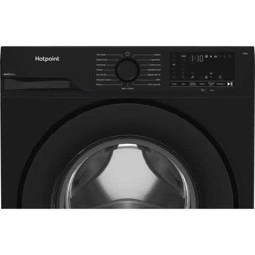 Hotpoint H 101B ANTI STAIN UK - Black 10KG Washing Machine - 1400 RPM - A energy