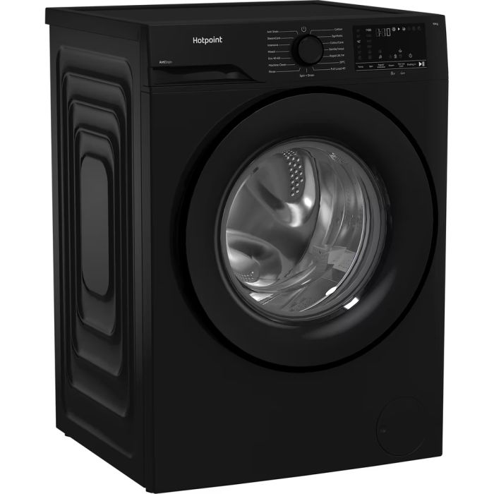 Hotpoint H 101B ANTI STAIN UK - Black 10KG Washing Machine - 1400 RPM - A energy