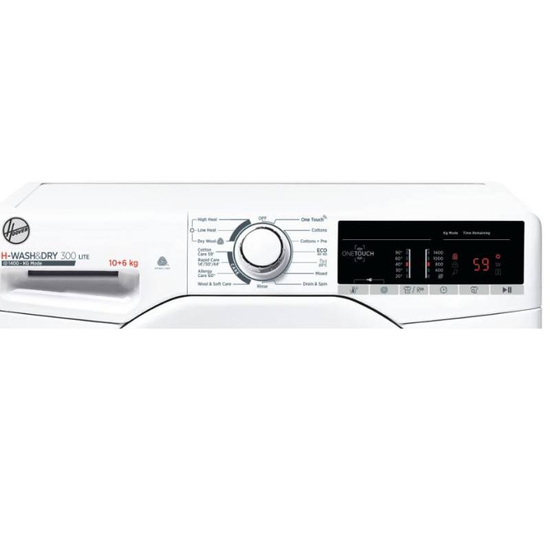 Hoover H3D 4106TE - White 10KG/6KG Washer Dryer - 1400 RPM - E/E energy