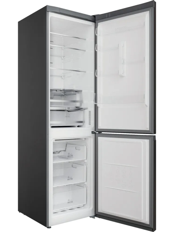 Hotpoint H7X 93T SX M - Stainless steel Freestanding Frost Free Fridge Freezer - D energy