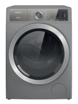 Hotpoint H8 W946SB UK - Silver Freestanding 9KG Washing Machine - 1400 RPM - A energy