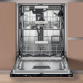 Hotpoint H8I HP42 L UK - Black Integrated Dishwasher - C energy - Display
