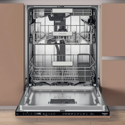 Hotpoint H8I HP42 L UK - Black Integrated Dishwasher - C energy - Display