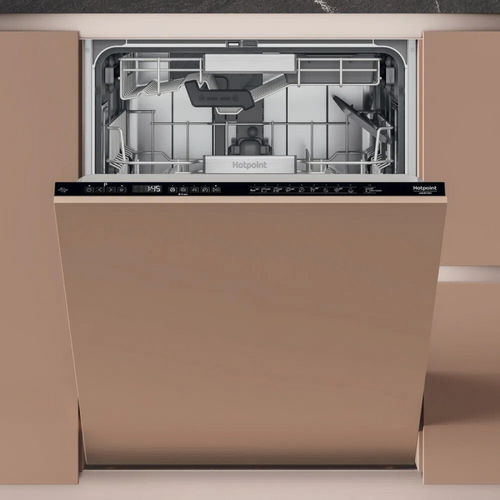 Hotpoint H8I HP42 L UK - Black Integrated Dishwasher - C energy - Display