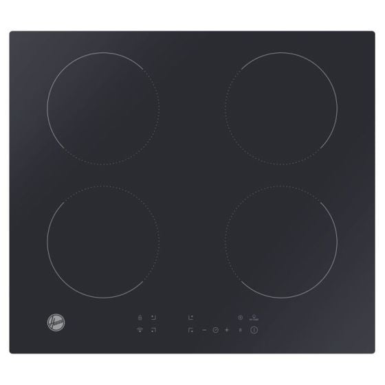 Hoover HI642CWIFITT - Black Glass Induction Hob - 4 Zones - Touch Cont ...