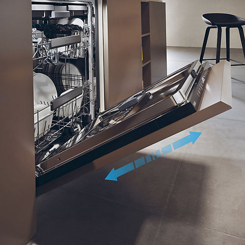 Haier XS 6B0S3FSB-80 - Black Integrated Dishwasher - 16 Place Settings - B Energy Rating