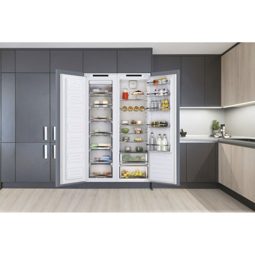 Haier HAUN518EWK - Integrated In Column Frost Free Freezer with Slide Hinge Door- E energy