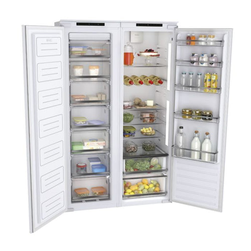 Haier HAUN518EWK - Integrated In Column Frost Free Freezer with Slide Hinge Door- E energy