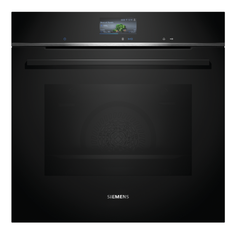 Siemens HB776G1B1B - Black Built in Electric Single Oven - A+ energy