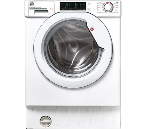 Hoover HBWOS 69TMET - White Integrated 9KG Washing Machine - 1600 RPM - B energy