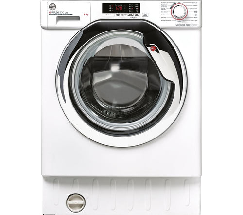 Hoover HBWS 48D2ACE - White Integrated 8KG Washing Machine - 1400 RPM - C energy