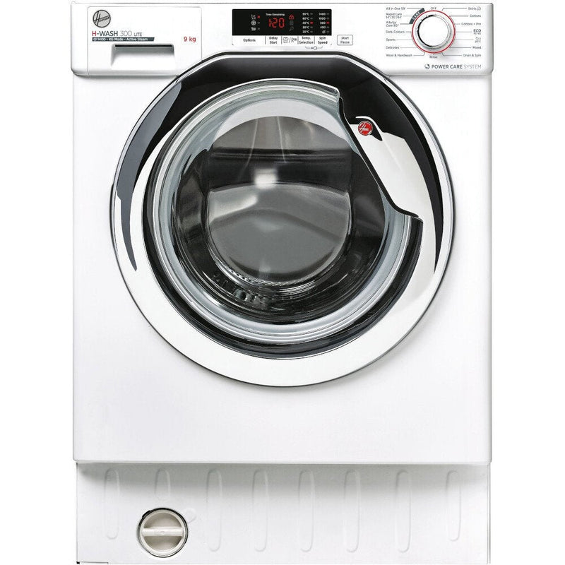 Hoover HBWS 49D2ACE - White Integrated 9KG Washing Machine - 1400 RPM - C energy - Display