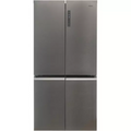 Haier HCR59F19ENMM - Silver Freestanding American Frost Free Fridge Freezer - E energy