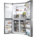 Haier HCR7918EIMP - Silver Freestanding American Frost Free Fridge Freezer - E energy