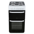 Hotpoint HD5G00KCW/UK - White 4 Zone Gas Cooker - Catalytic cleaning - A energy - Display