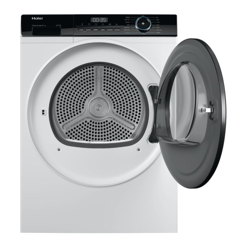 Haier HD90-A2939E-UK - White 9KG Heat Pump Condenser Dryer - A++ energy