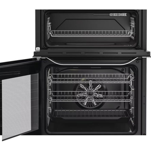 Hotpoint HDE6IDC2X -Inox Electric Cooker Dual Cavity - A Rated - Display