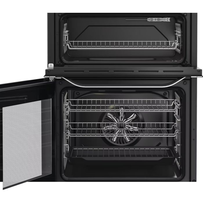 Hotpoint HDE6IDC2X -Inox Electric Cooker Dual Cavity - A Rated - Display