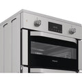 Hotpoint HDE6IDC2X -Inox Electric Cooker Dual Cavity - A Rated - Display
