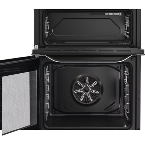 Hotpoint HDE6IDC2X -Inox Electric Cooker Dual Cavity - A Rated