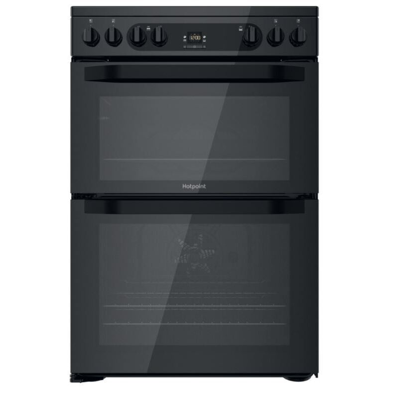 Hotpoint HDM67V92HCB/UK - Black 4 Zone Electric Cooker - Catalytic cleaning - A/A energy