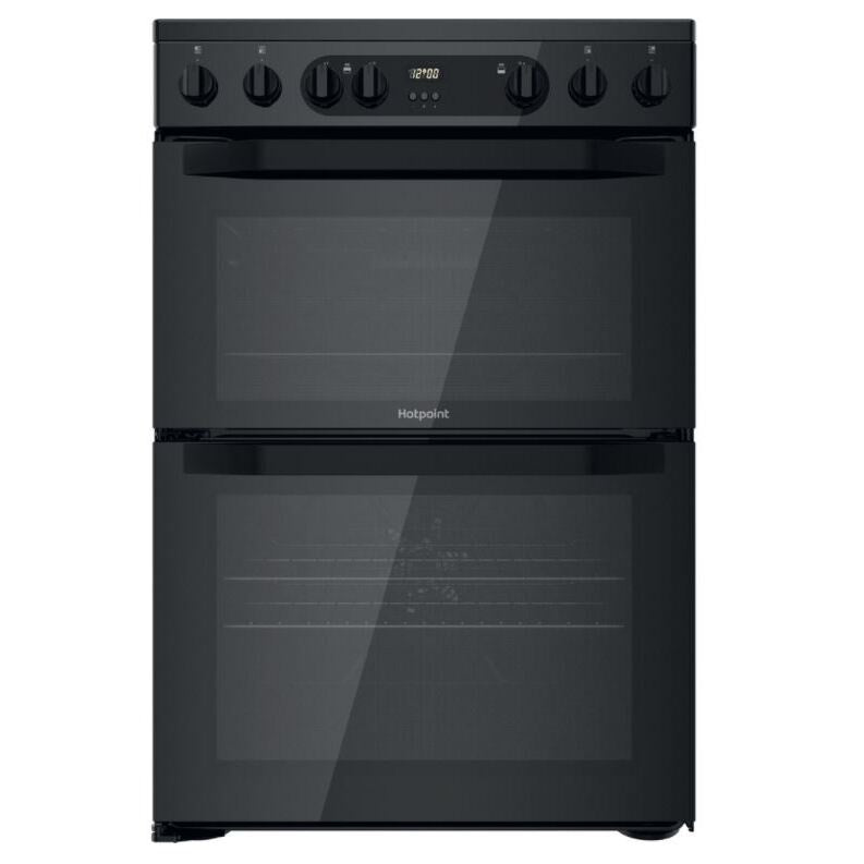 Hotpoint HDM67V9CMB/UK - Black 4 Zone Electric Cooker - A/A energy