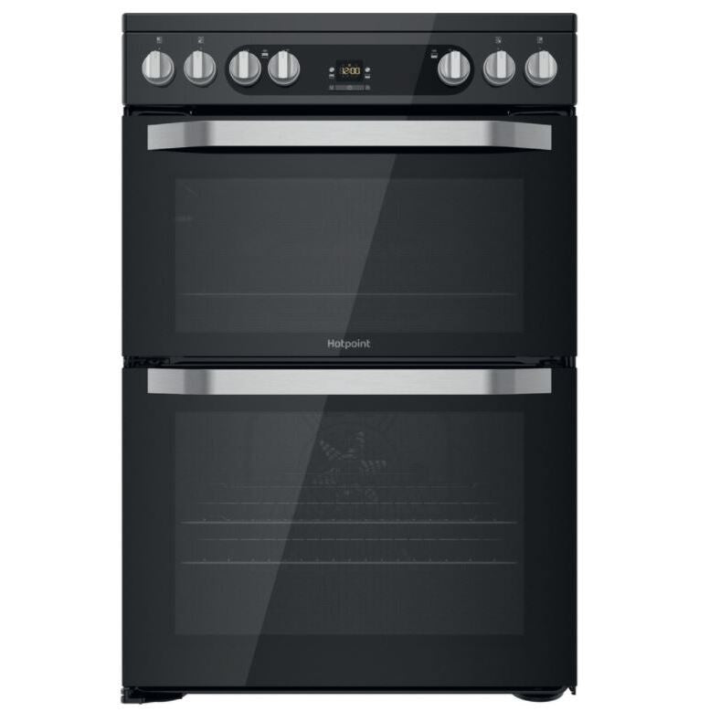 Hotpoint HDM67V9HCB/U - Black 4 Zone Electric Cooker - Catalytic cleaning - A/A energy