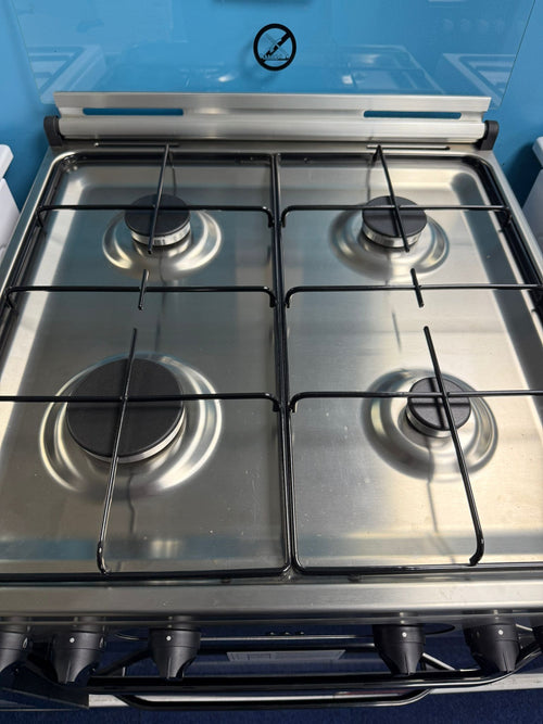 Hotpoint HDM67G0CCX/UK - Stainless steel 4 Zone Gas Cooker - Catalytic cleaning - A+ energy - Display