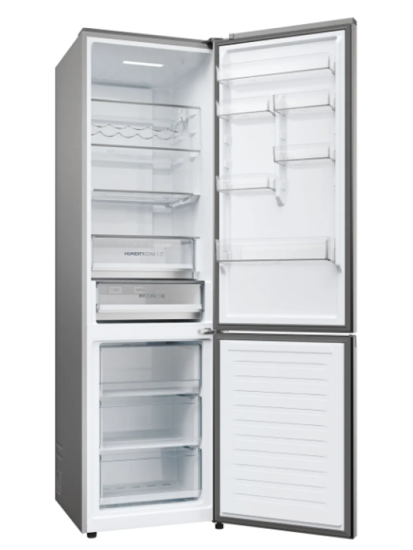 Haier HDPW5620ANPD - Silver Freestanding Frost Free Fridge Freezer - A energy